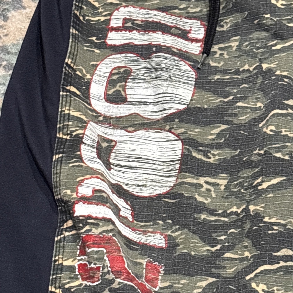 Kill Cliff x 2POOD Tiger Stripe Camo Shorts Size Small POW MIA Patch MMA - Picture 3 of 7